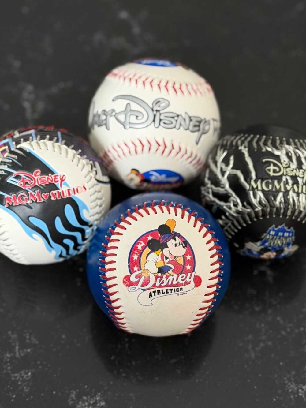 Disney World Collectible Baseballs Rock ‘n’ Roller Coaster Tower of Terror MGM